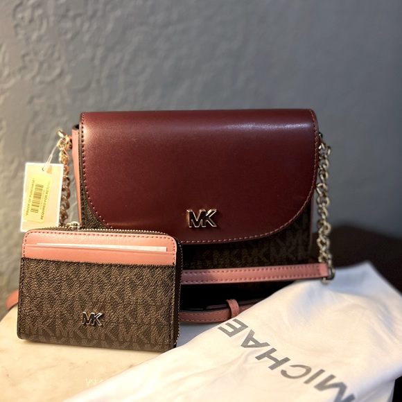 MICHAEL Michael Kors Handbags - Michael Michael Kors NWT Half Dome Crossbody Rose and Matching beautiful…